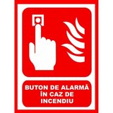Placuta cu buton de alarma in caz de incendiu