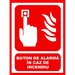 Placuta cu buton de alarma in caz de incendiu